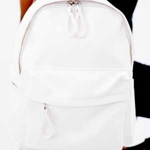 Leather backpack